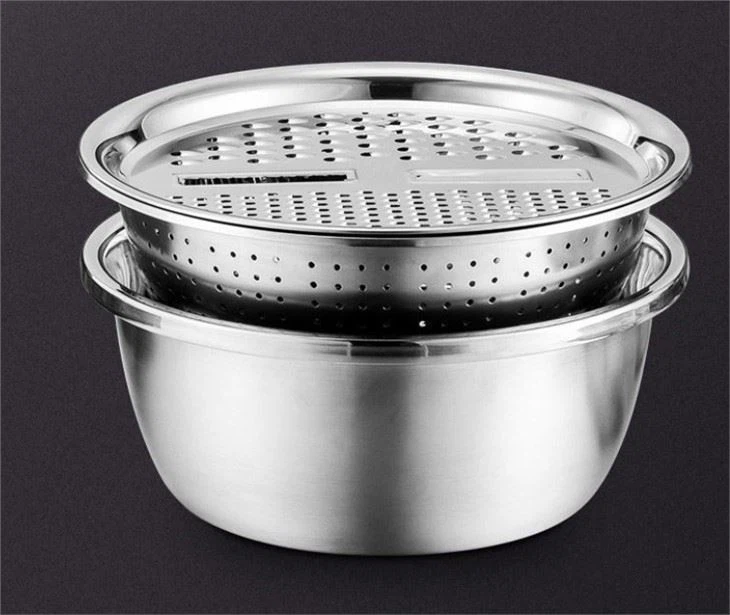 Umywalka na warzywa Umywalka z sitkiem do ryżu Zestaw do mycia 3 w 1